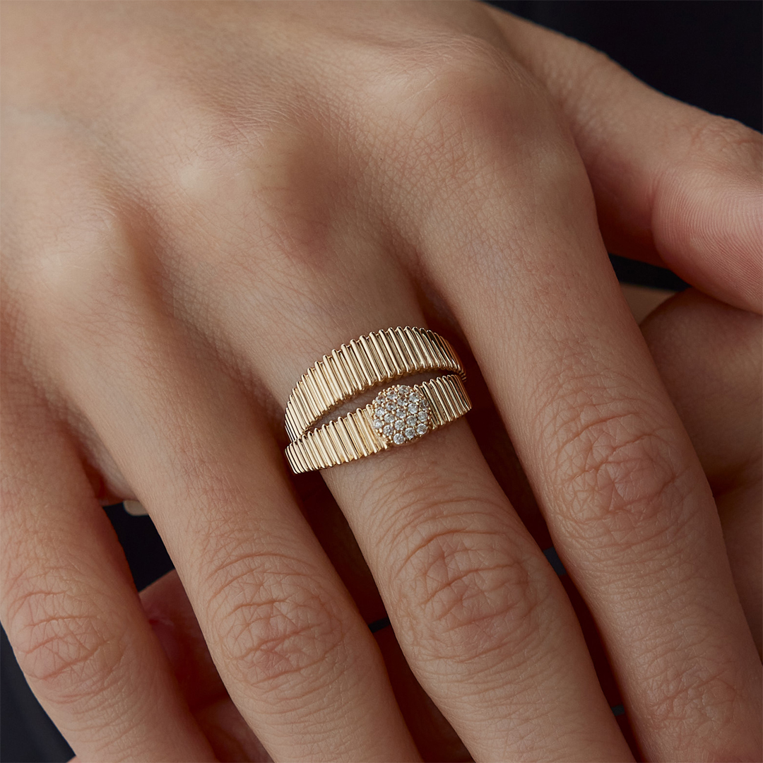 Flower Akordion Yüzük - 3