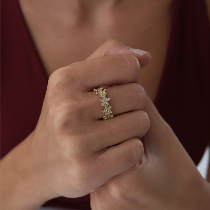 Flower Band Yüzük - Cemart (1)