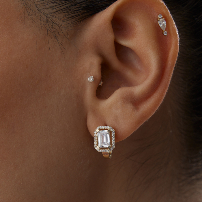 Frame Baget Küpe - Oragold Orhan