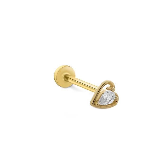 Frame Kalp Tragus Piercing - 1