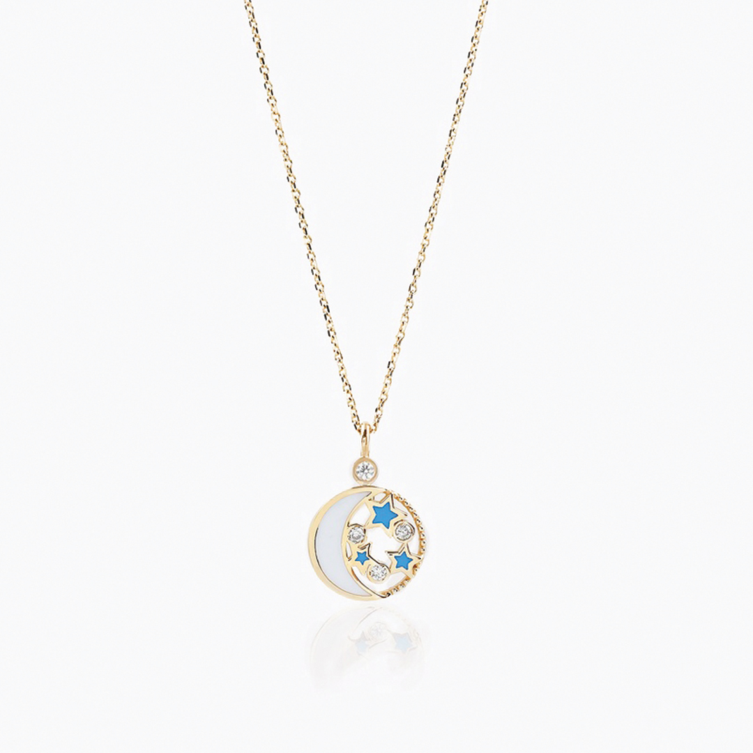 Gece Gökyüzü Çocuk Kolyesi - 1