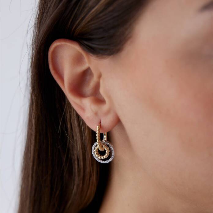 Geçme Halka Karışık Küpe - 1