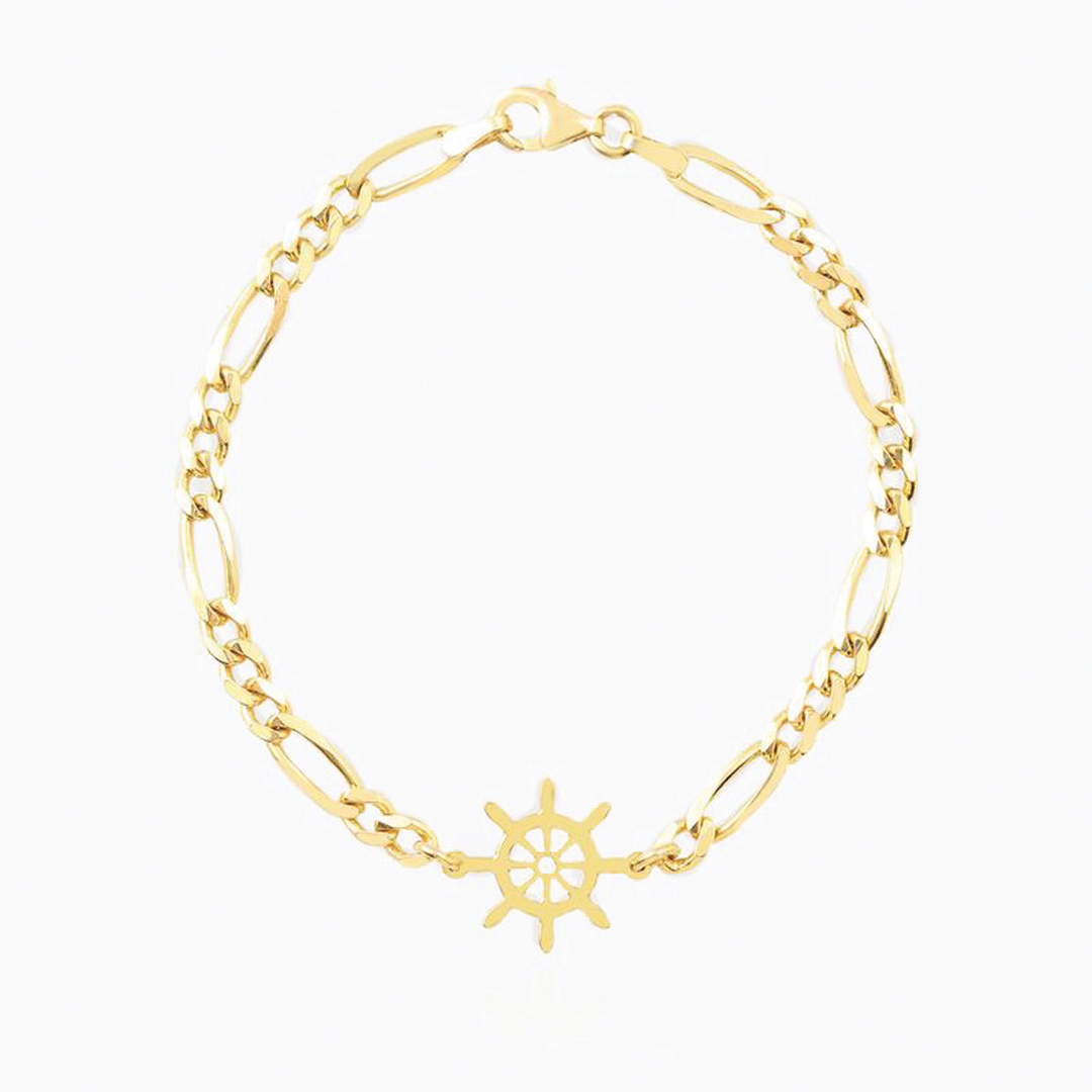 Gemi Dümeni Figaro Zincir Çocuk Bilekliği - 1