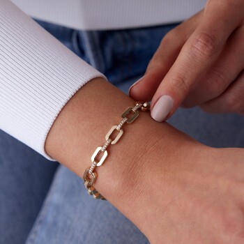 Geniş Chain Bileklik - Rayna (1)