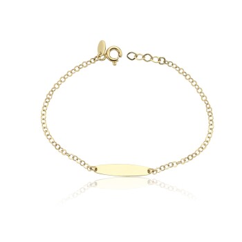 Geniş Forse Zincir Çocuk Künyesi - Melike