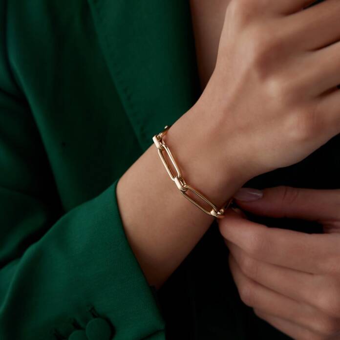 Geniş Oval Ataç Bileklik - 2