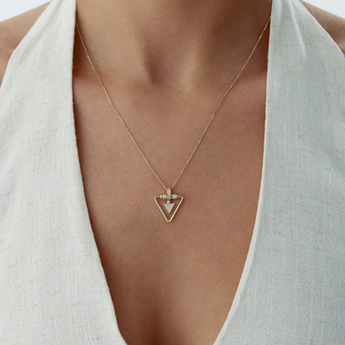 Geo Triangle Kolye - Rayna