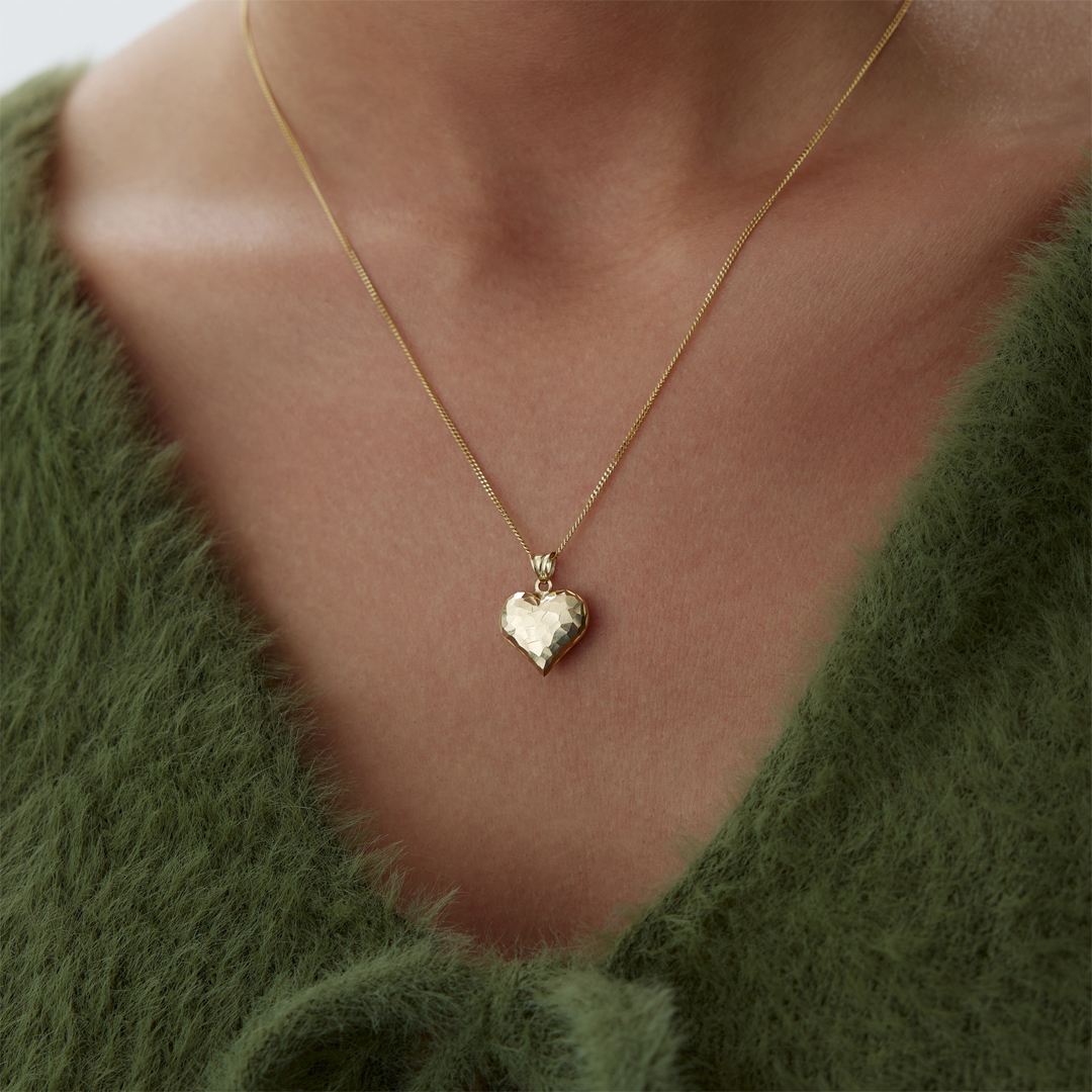 Geometrik Kalp Kolye - 1