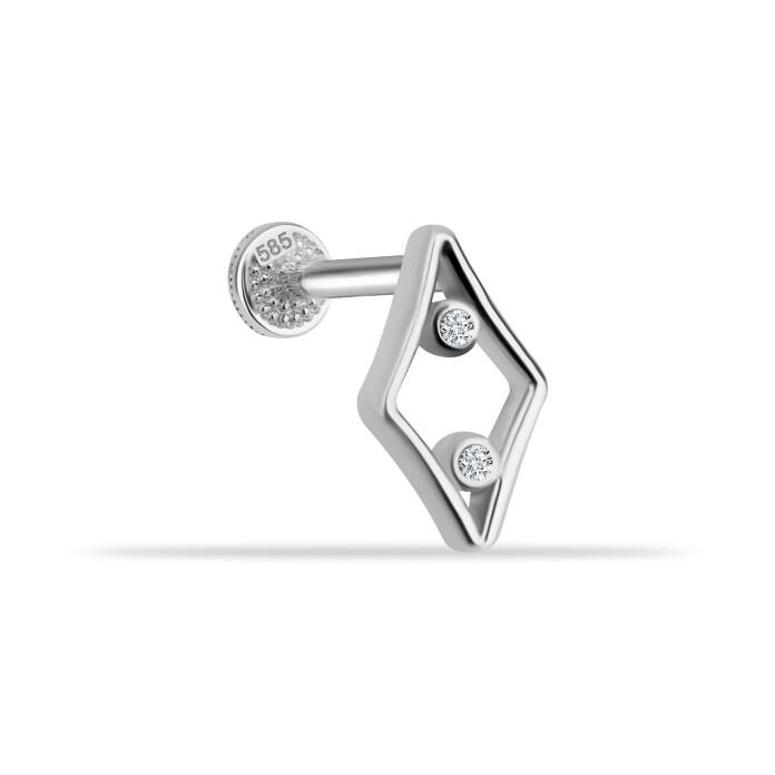 Geometrik Tragus Piercing - 2