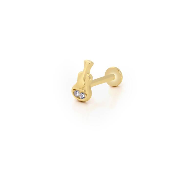 Gitar Model İkili Taş Tragus Piercing - 1