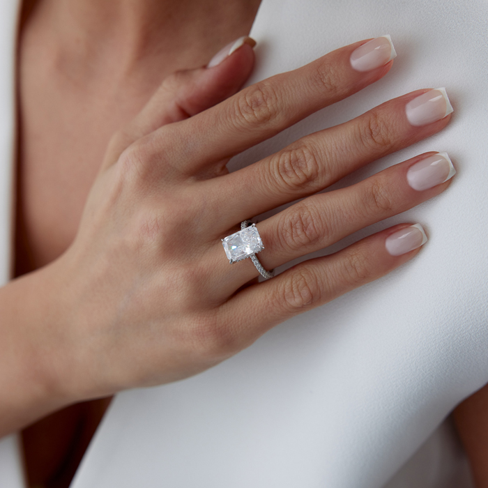 Glacies Yarımtur Tektaş Yüzük - 3