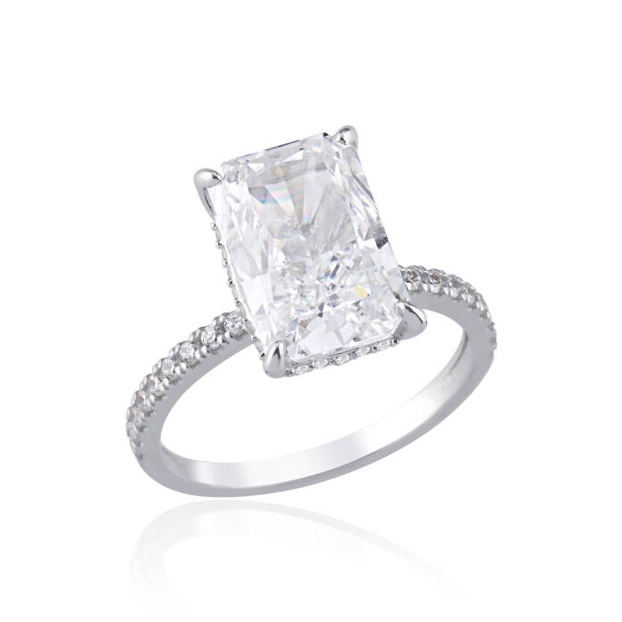 Glacies Yarımtur Tektaş Yüzük - 4