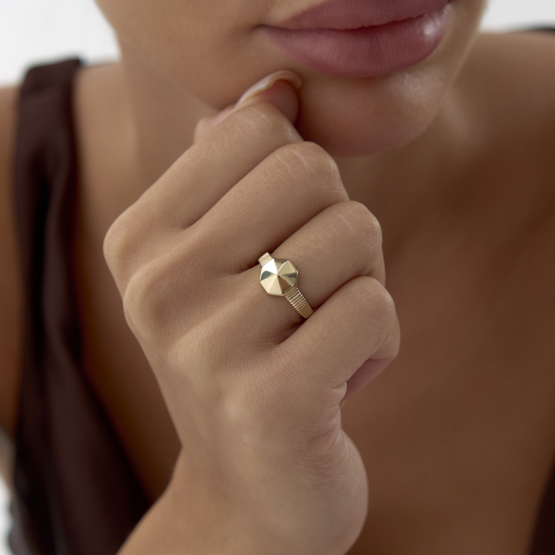 Gleam Geometrik Yüzük - 1