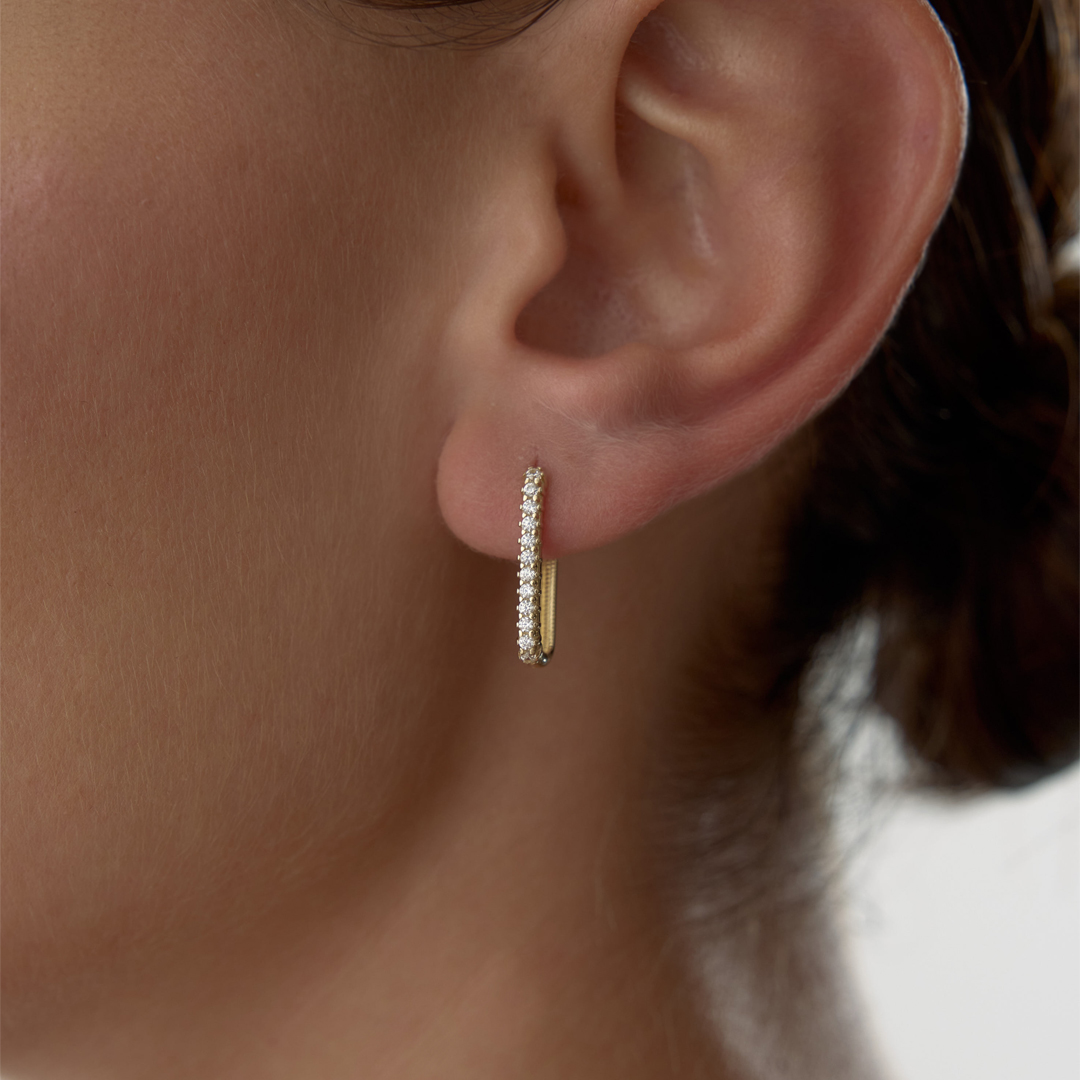 Gleam Taşlı Küpe - 2