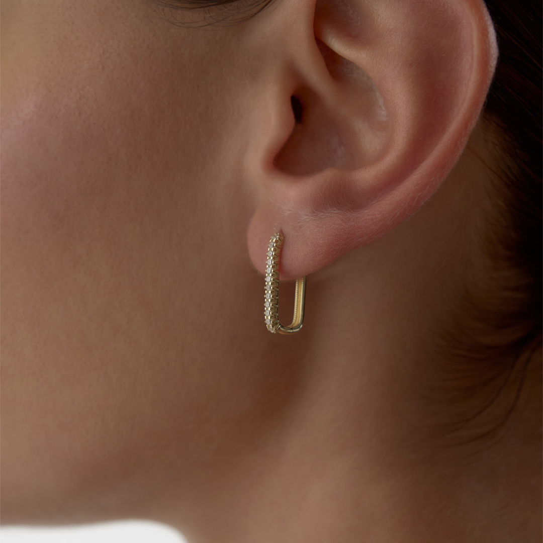 Gleam Taşlı Küpe - 1