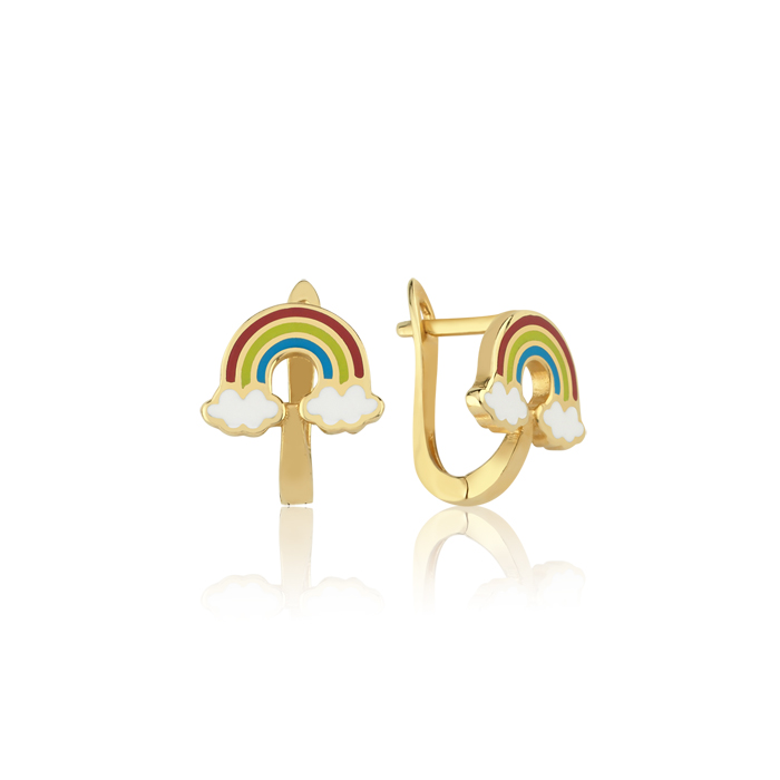 Gökkuşağı J Çocuk Küpesi - Cemart