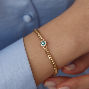 Göz Mineli Balıksırtı Bileklik - Konyalı Halil (1)