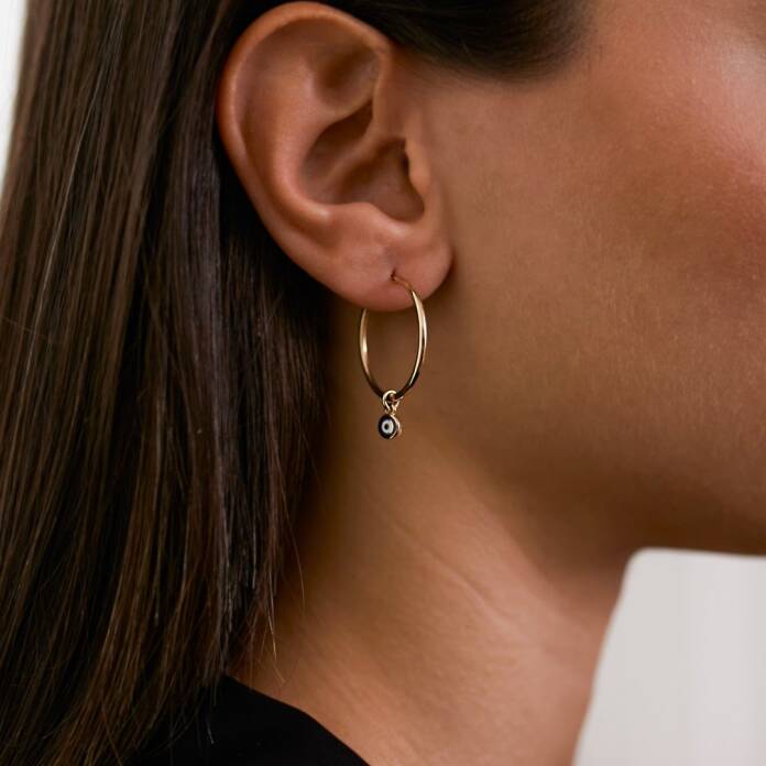 Göz Sallantılı Halka Küpe - 1