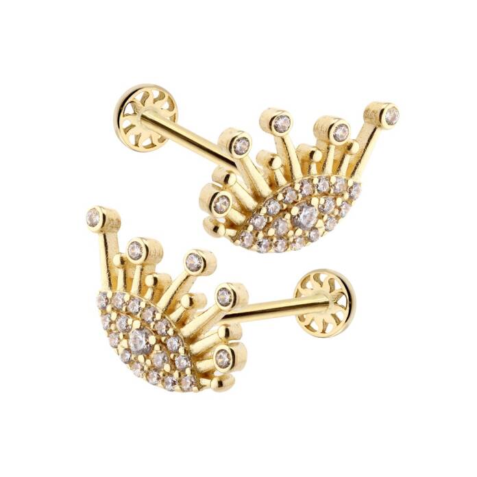 Göz Taş Detay Tragus Piercing - 3