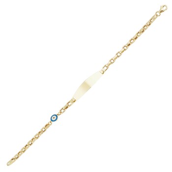 Gözlü Ataç Zincir Çocuk Künyesi - Melike