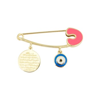 Gözlü Ayet-el Kürsi Bebek İğnesi - Melike