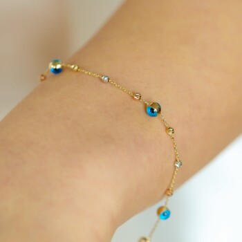 Gözlü Doricalı Bileklik - Özçelik (1)