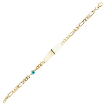 Gözlü Figaro Zincir Çocuk Künyesi - Melike