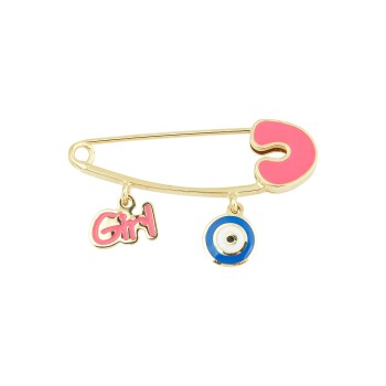 Gözlü Girl Kız Bebek İğnesi - Melike