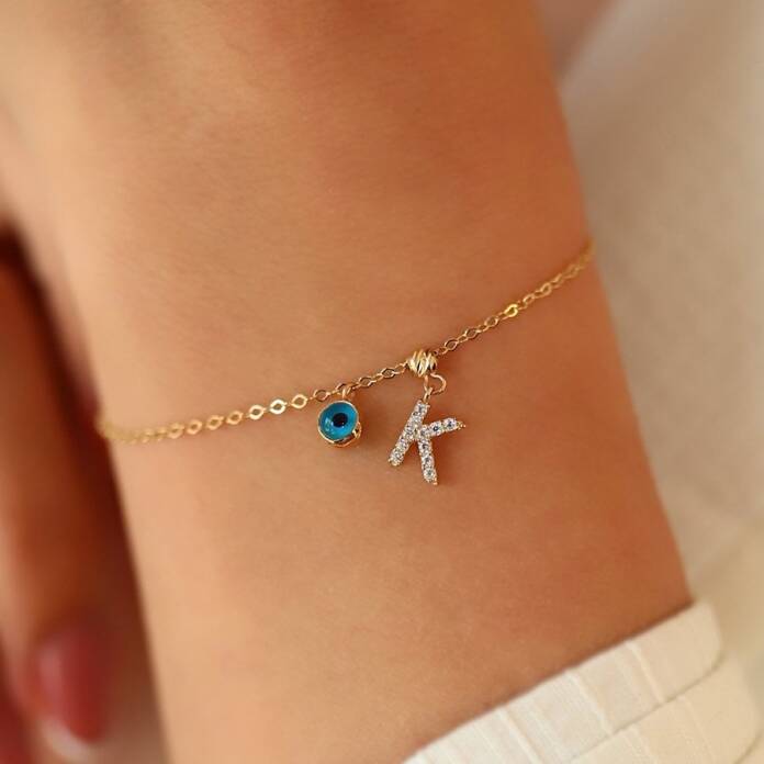 Gözlü Harf Bileklik - 1