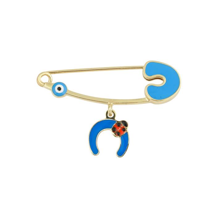 Gözlü Uğur Böceği Nal Bebek İğnesi - 1