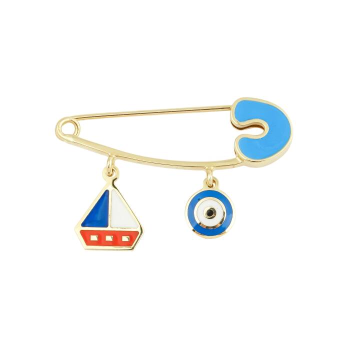 Gözlü Yelkenli Bebek İğnesi - 1