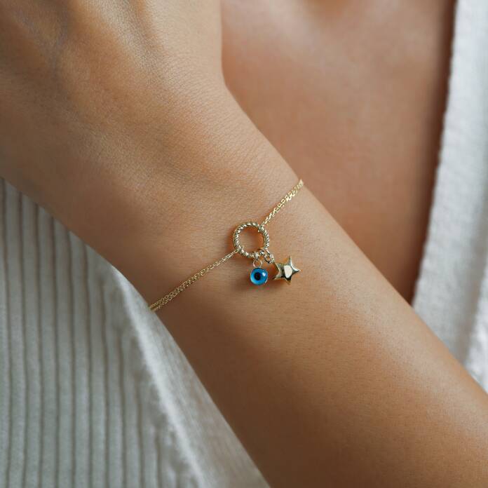 Gözlü Yıldız Charm Bileklik - 1