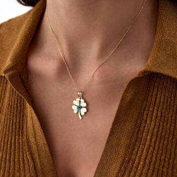 Gözlü Yonca Kolye - CNR