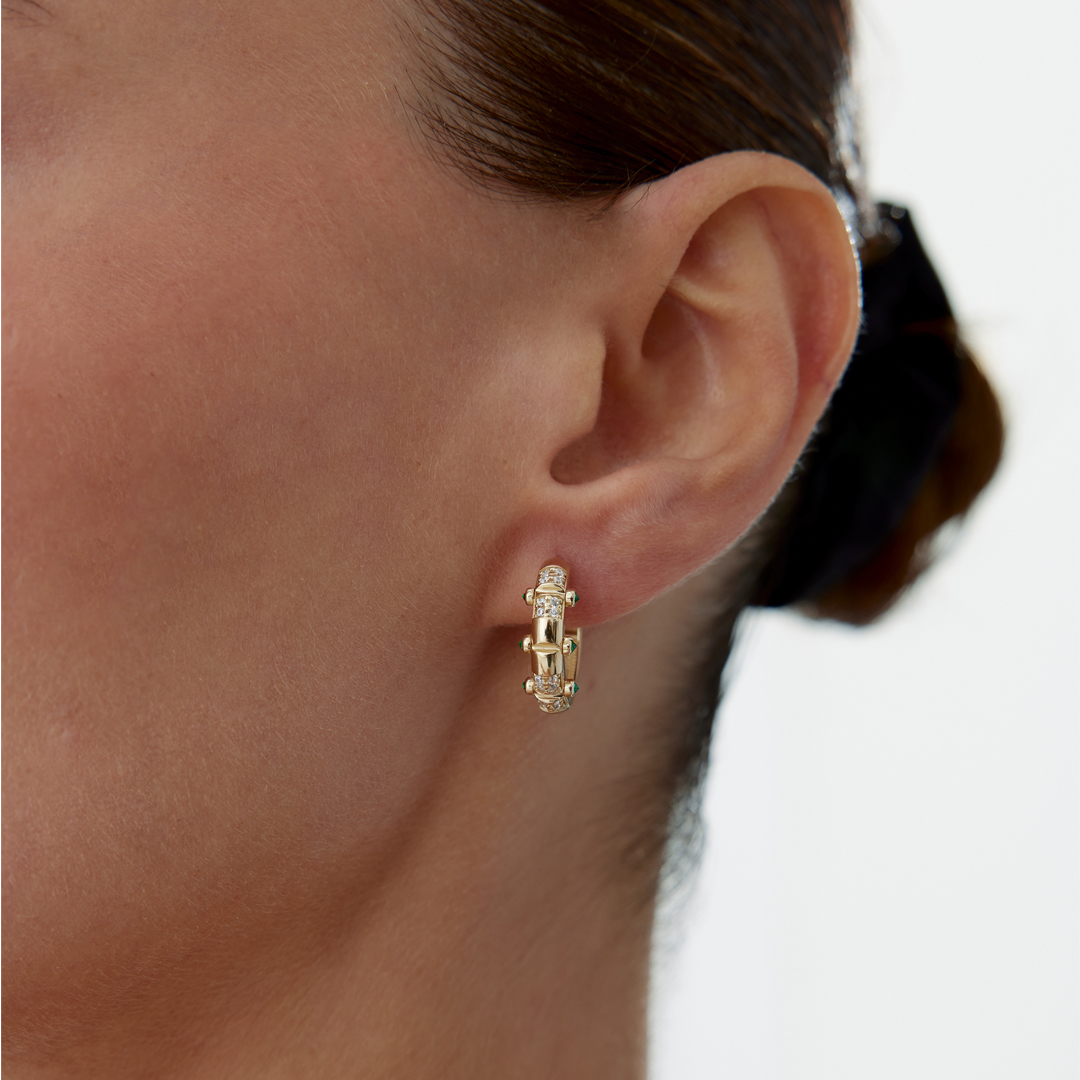 Green Bump Küpe - 1