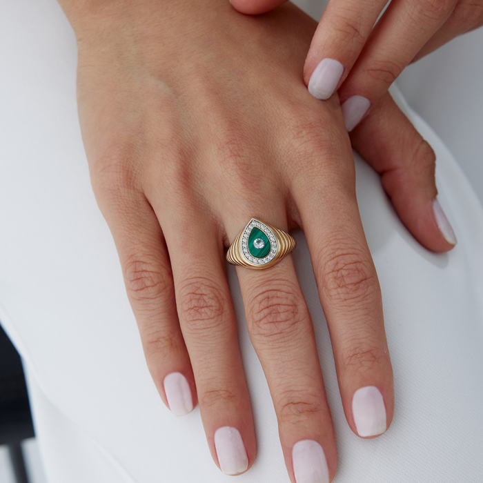 Green Drop Yüzük - Cemart (1)