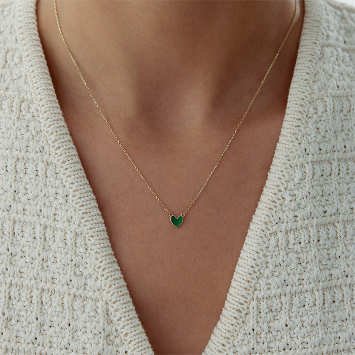 Green Heart Kolye - Mazal