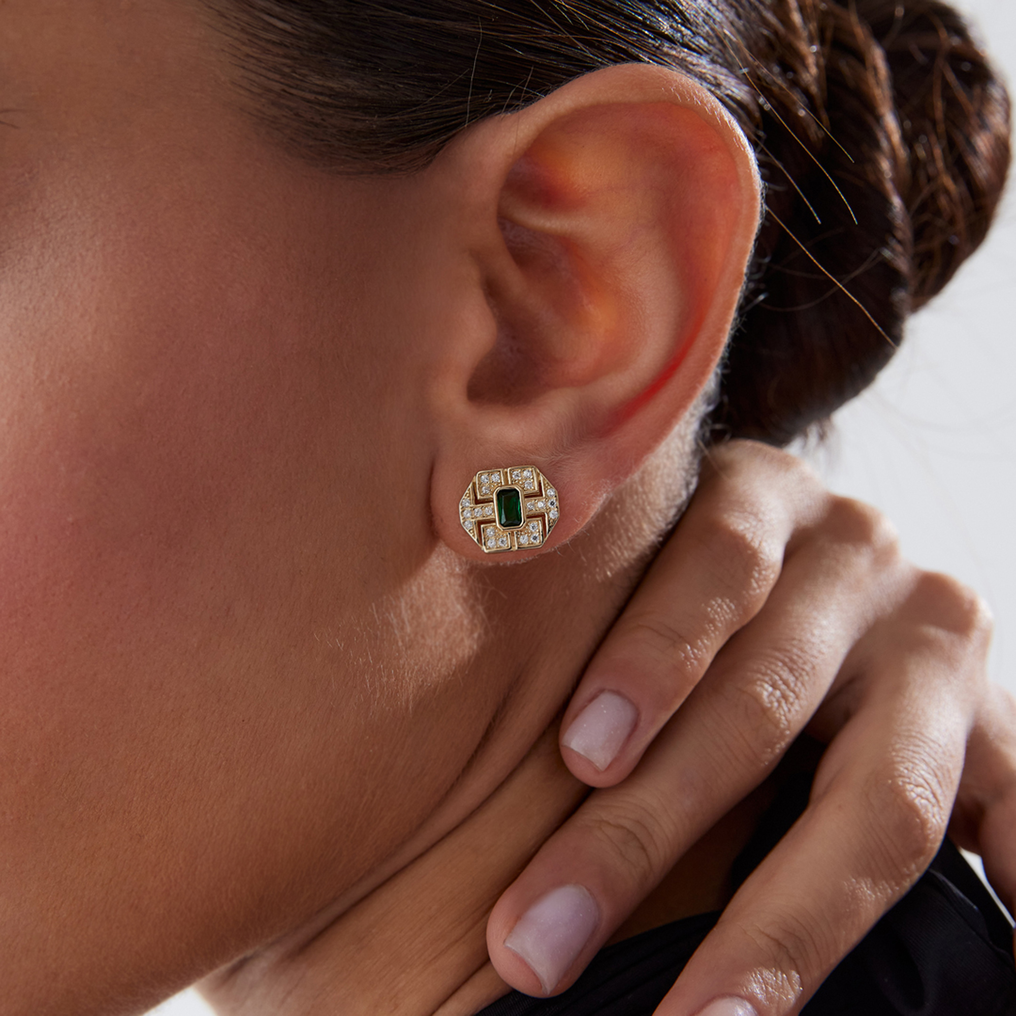 Green Hera Küpe - Rayna (1)