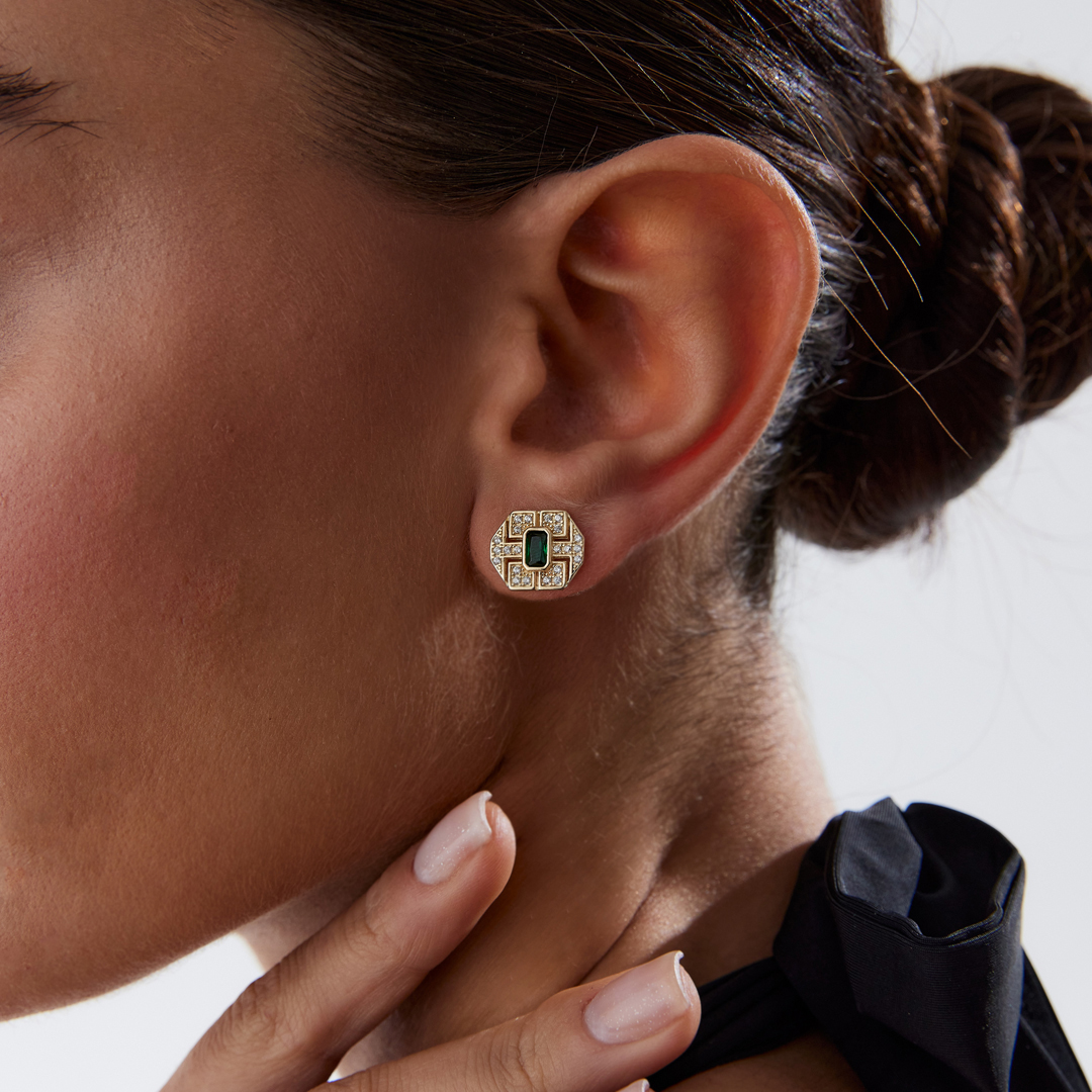 Green Hera Küpe - 1