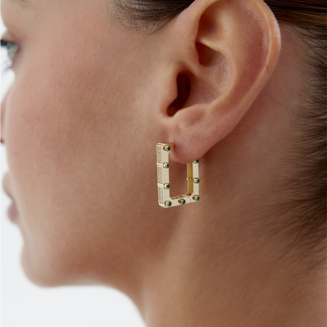 Green İskelet Ataç Küpe - 1