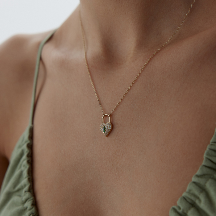 Green Kalp Kilit Kolye - 3