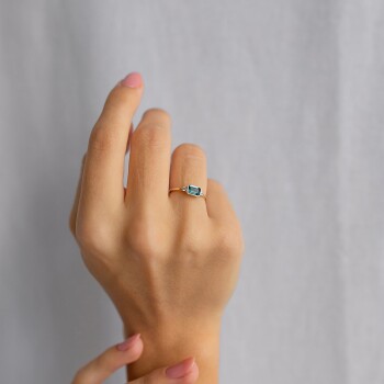 Green Only Yüzük - Alen