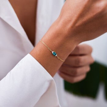 Green Prenses Minimal Bileklik - Rayna