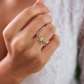 Green Sarmal Vintage Yüzük - Ali Altınbas