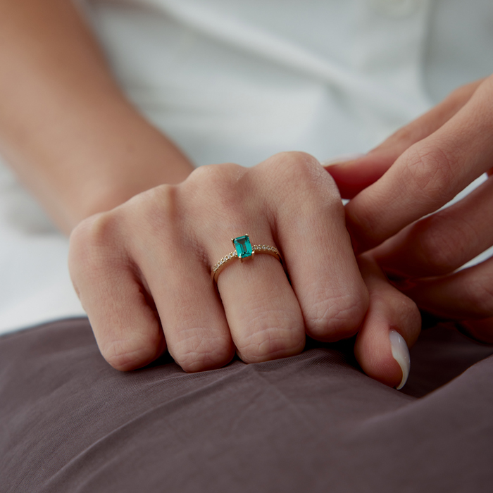 Green Shine Yüzük - Rayna (1)