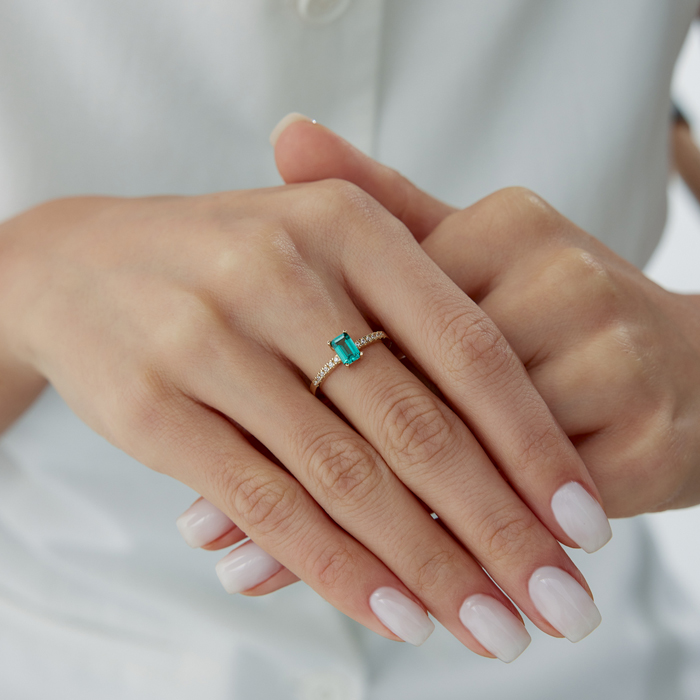 Green Shine Yüzük - Rayna