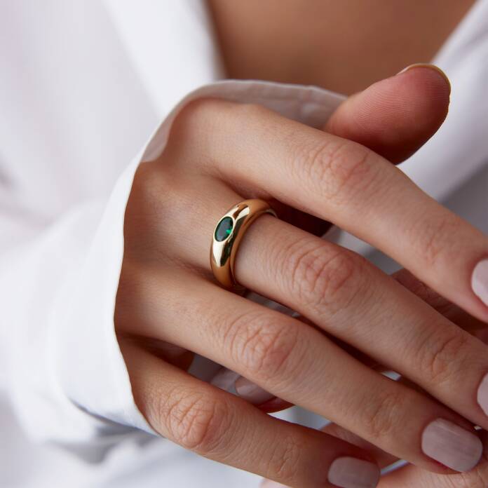 Green Sıvama Bombe Yüzük - 1