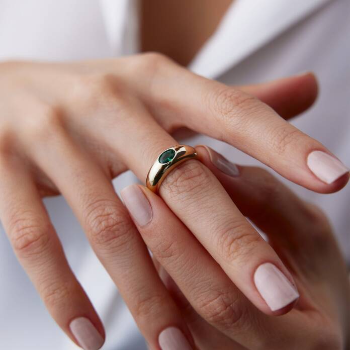 Green Sıvama Bombe Yüzük - 2