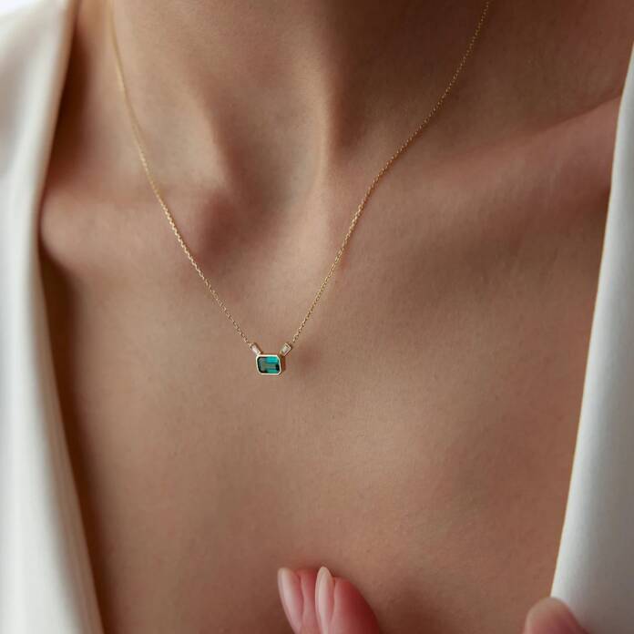 Green Stone Kolye - 1