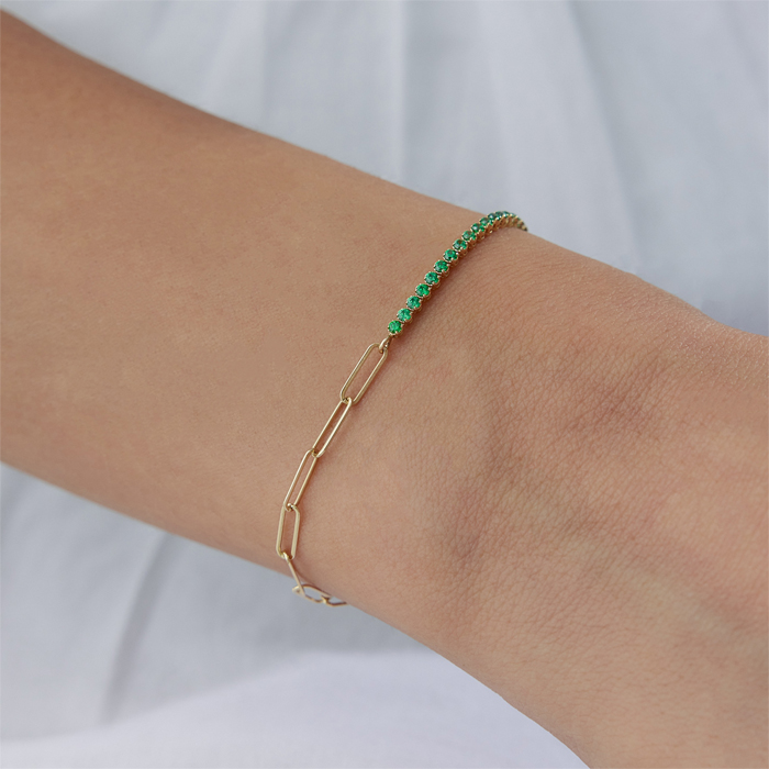 Green Stone Yarı Ataç Bileklik - RİTİM