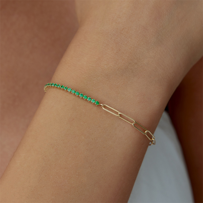 Green Stone Yarı Ataç Bileklik - RİTİM (1)